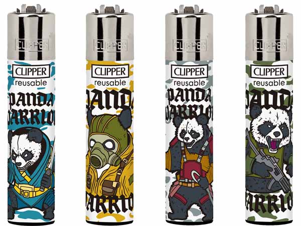 Encendedores Clipper Panda Warrior